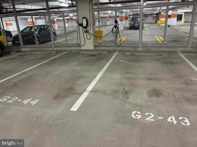 a view of a parking garage