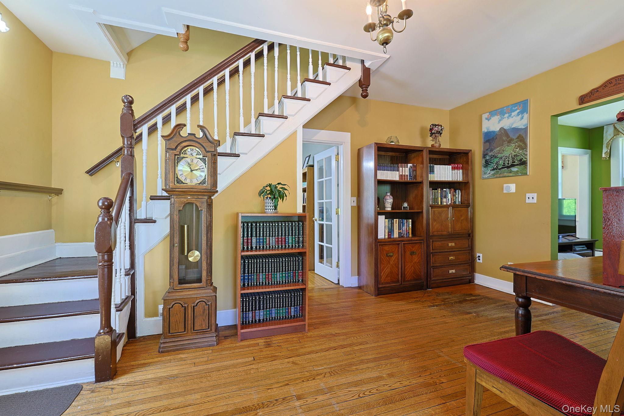 9 Library Road Tuxedo Park, NY 10987 - Photo 3 of 37 Foyer entry with stairs/ sitting room.