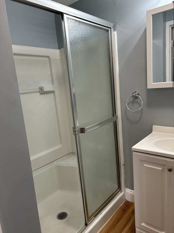 20 Florida Street Springfield, MA 01109 - Photo 20 of 29 a bathroom with a glass shower door