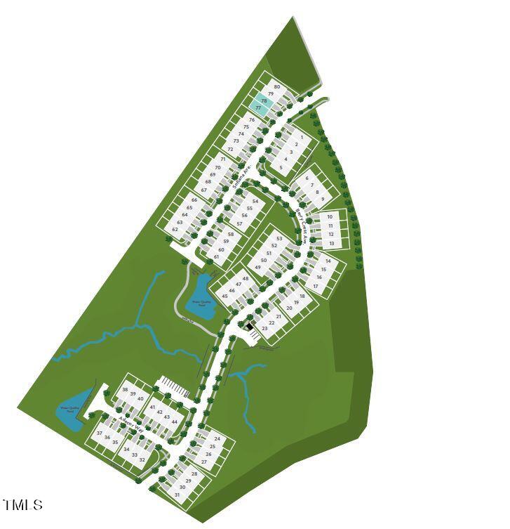7822 Berry Crest Avenue Raleigh, NC 27617 - Photo 16 of 18 Barlow Site Map Unmarked