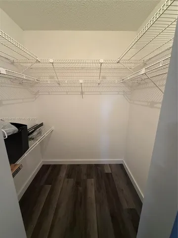 a view of a closet