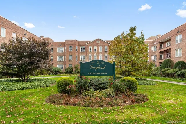 a view of a big yard next to a building