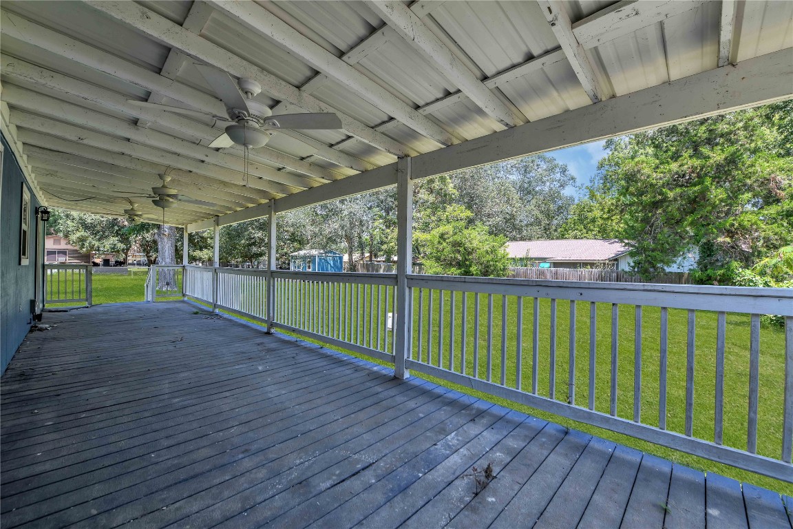 206 Miller Road Livingston, TX 77351 - Photo 23 of 27 Back porch from Primary bedroom door.
