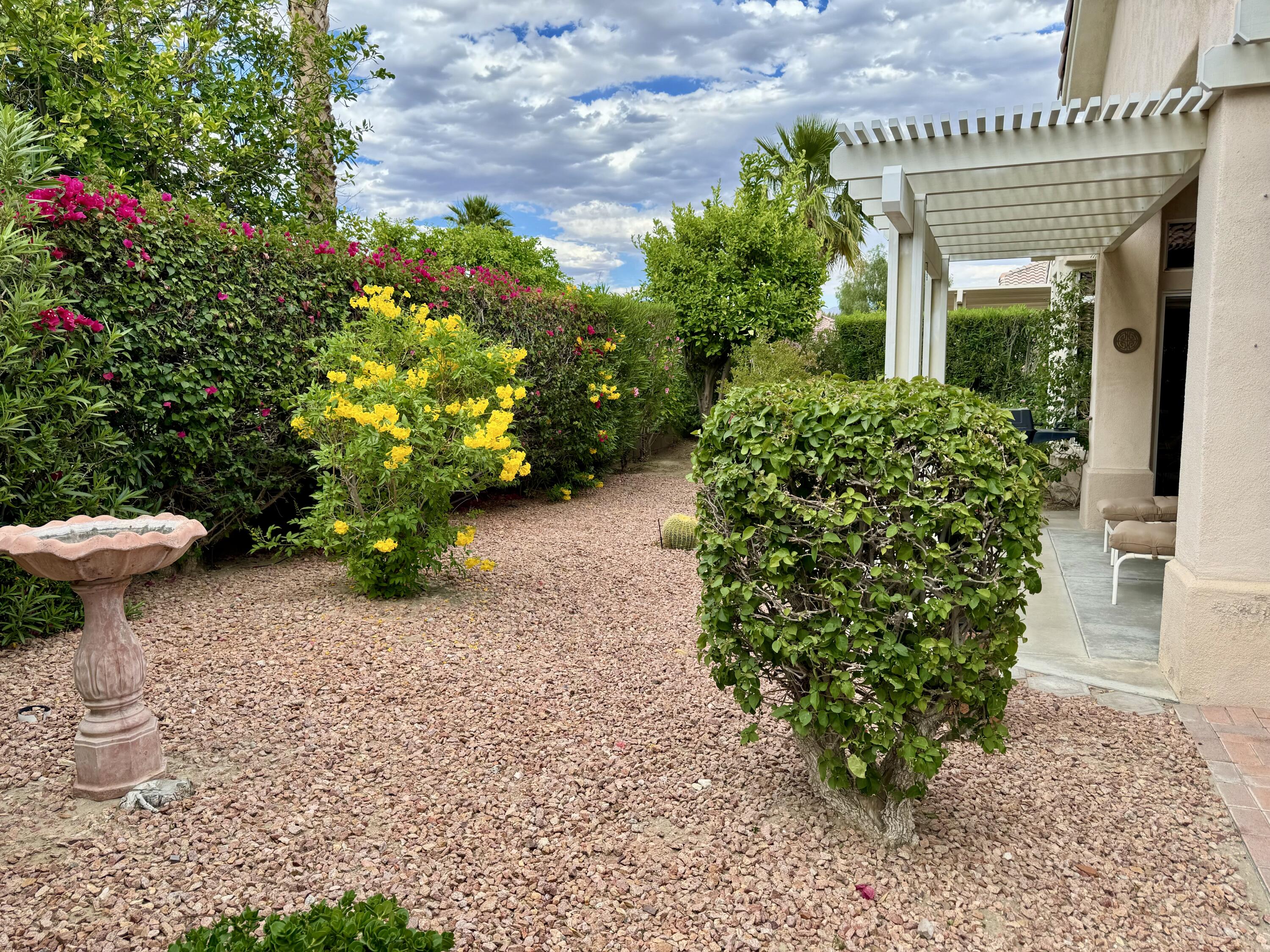 78376 Moongold Road Palm Desert, CA 92211 - Photo 14 of 36 a view of a pathway with flower plants
