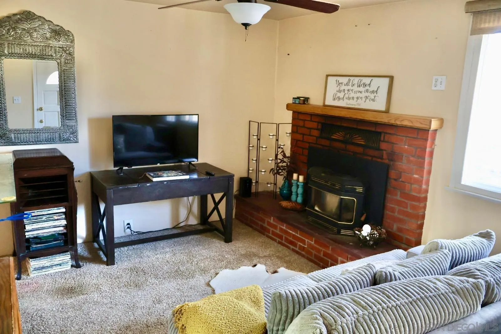 1273 Ridge Trail Julian, CA 92036 - Photo 12 of 33 a living room with furniture and a fireplace