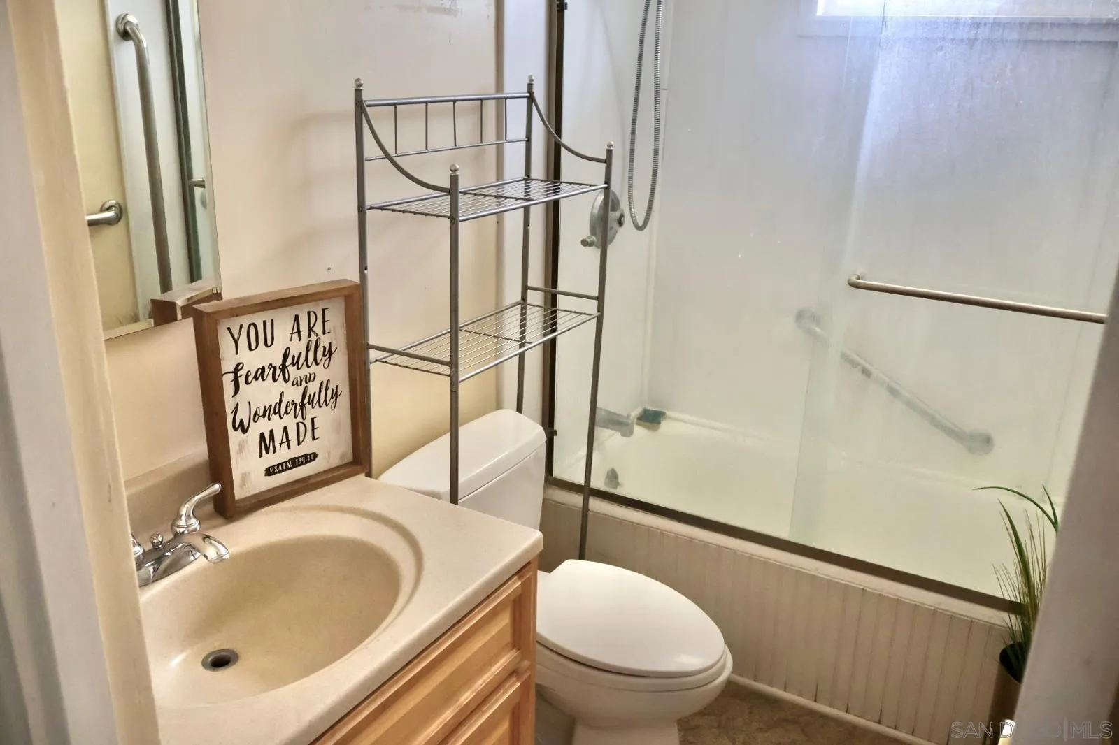1273 Ridge Trail Julian, CA 92036 - Photo 16 of 33 a bathroom with a sink toilet and shower