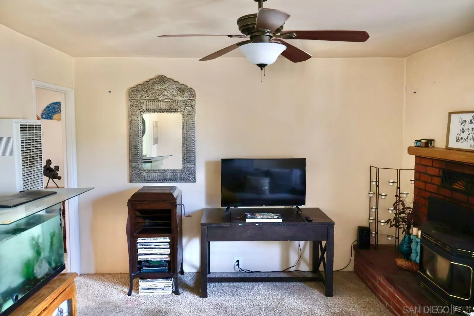 1273 Ridge Trail Julian, CA 92036 - Photo 30 of 33 a living room with furniture and a flat screen tv