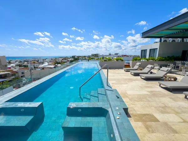 a view of a potted plants on a balcony