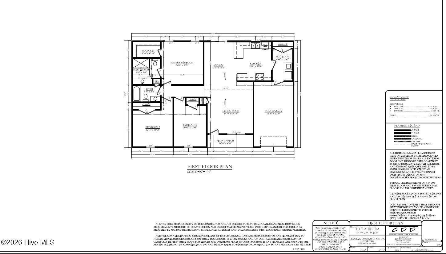 107 North Queens Street Hubert, NC 28539 - Photo 3 of 3 MH Aurora Access Floor Plan