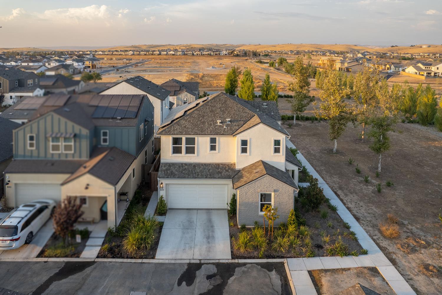 849 Livio Way Madera, CA 93636 - Photo 48 of 74 an aerial view of residential houses with outdoor space