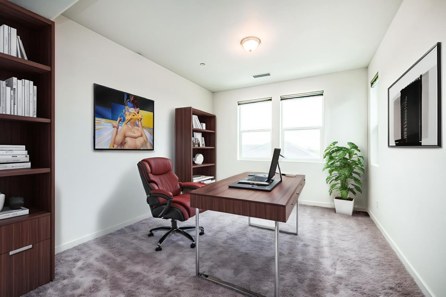 849 Livio Way Madera, CA 93636 - Photo 8 of 74 a workspace with furniture and a window