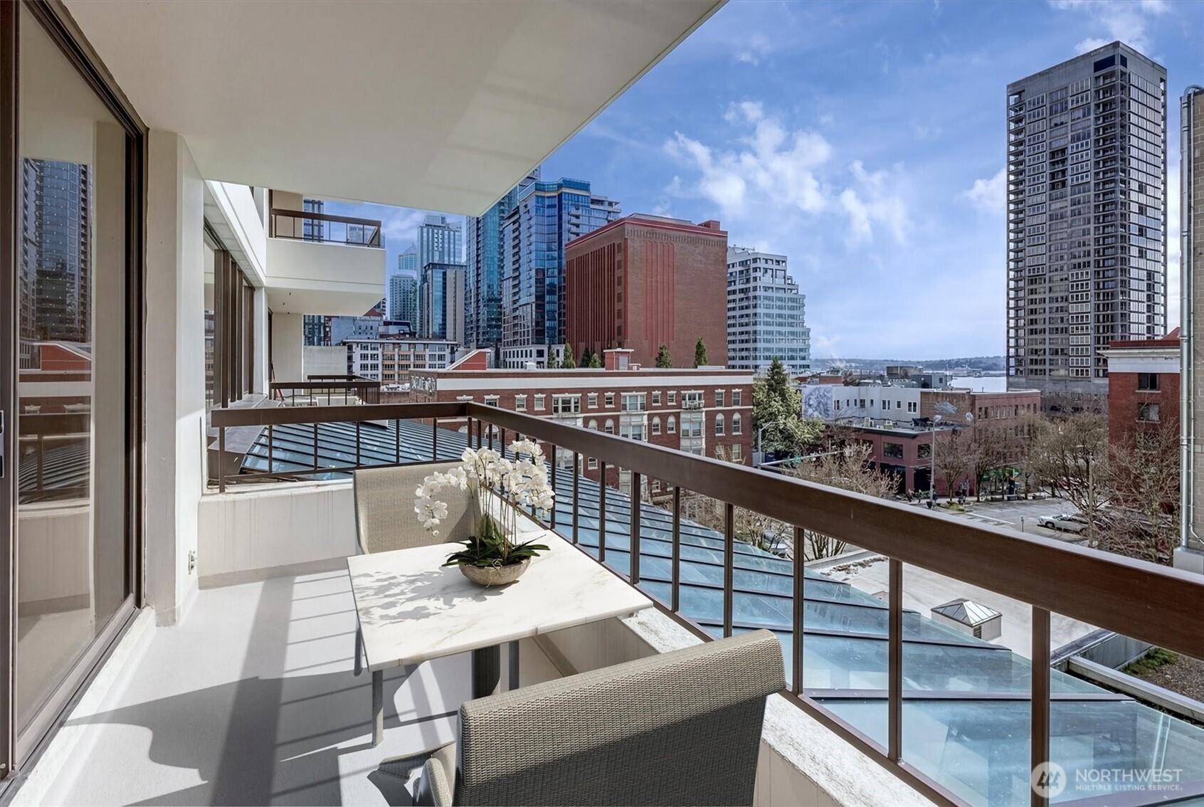 2201 3rd Avenue, Unit 803 Seattle, WA 98121 - Photo 5 of 26 a view of balcony with furniture