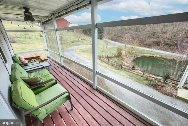 a view of an ocean from a balcony
