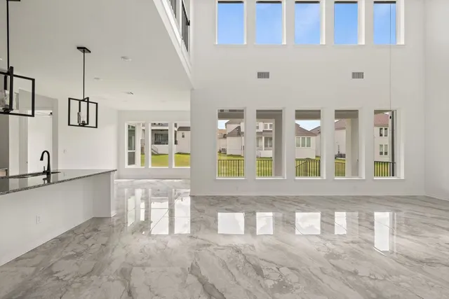 a view of a kitchen with a sink