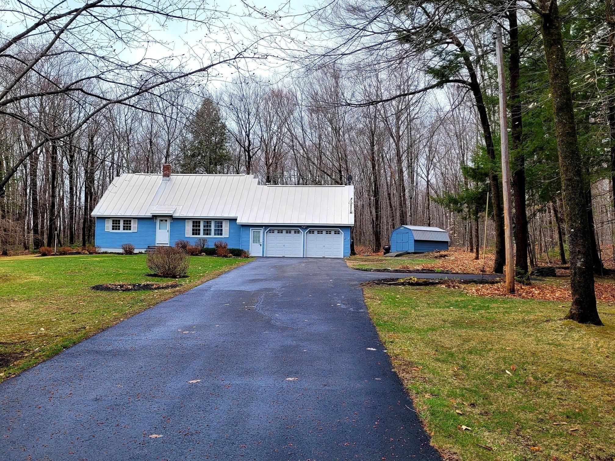 128 Ward Hill Road Norridgewock, ME 04957 - Photo 4 of 45 Front View Long Driveway