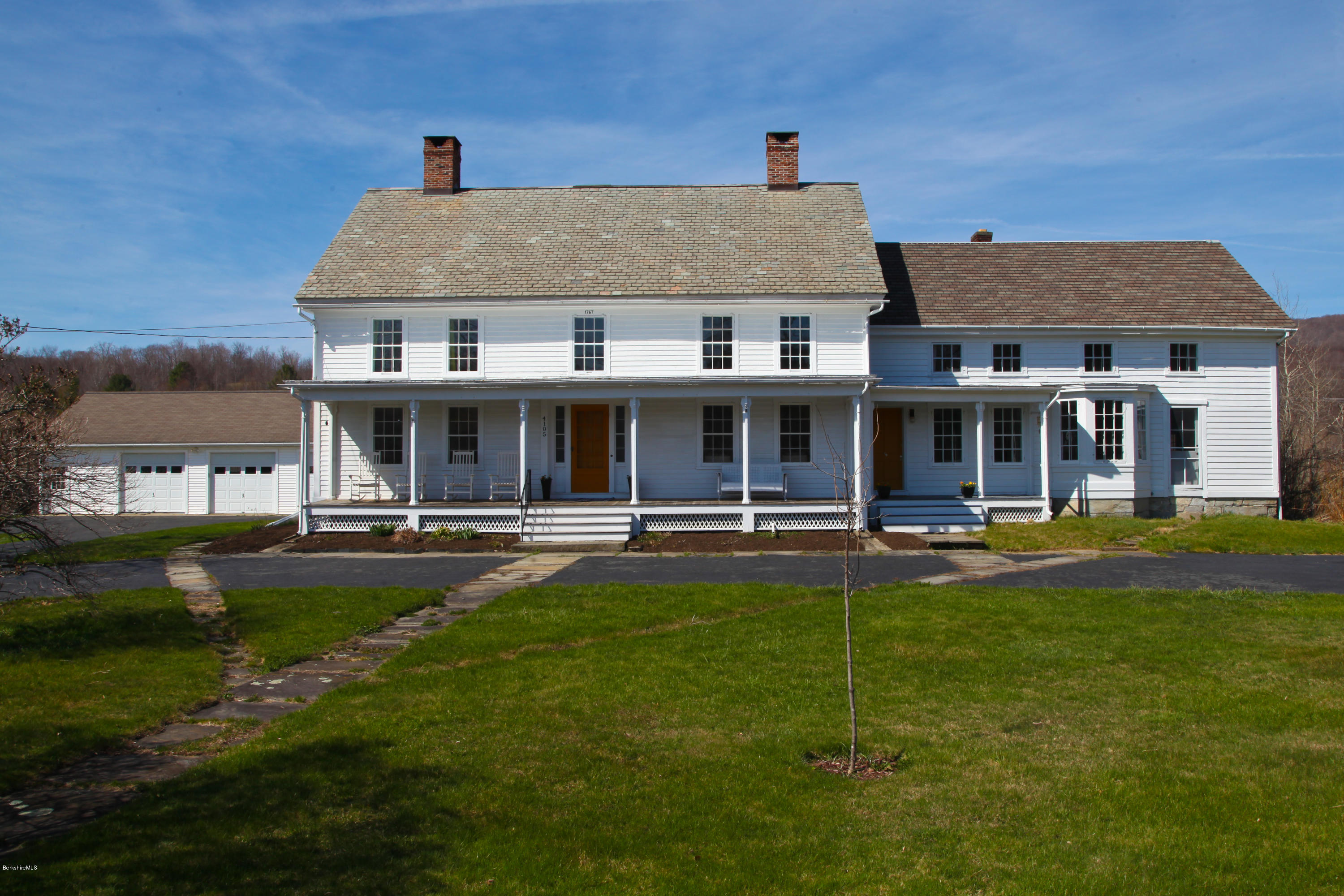 4105 Hancock Road Hancock, MA 01237 - Photo 3 of 57 front view of a house with a yard