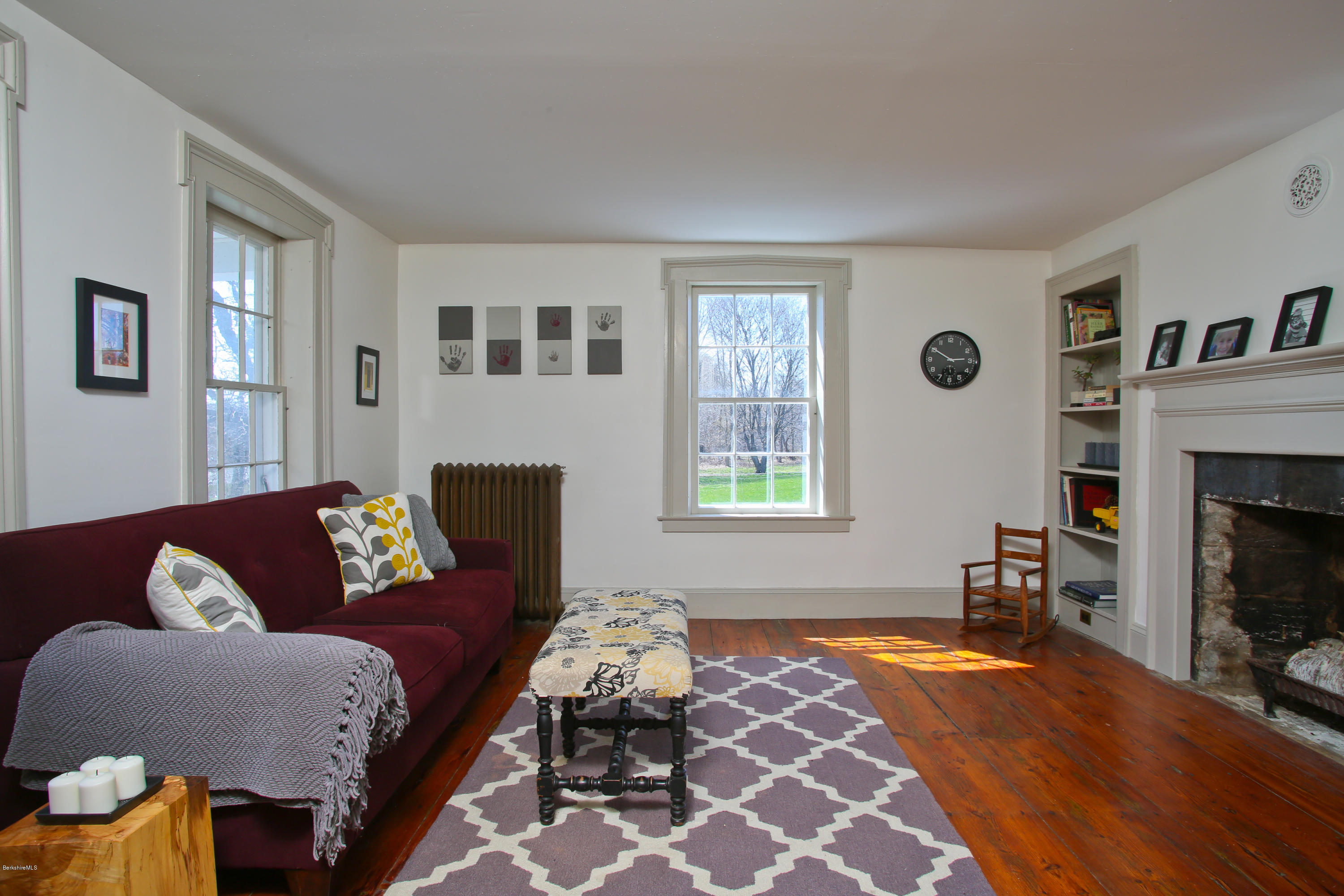 4105 Hancock Road Hancock, MA 01237 - Photo 8 of 57 a living room with furniture and a fireplace