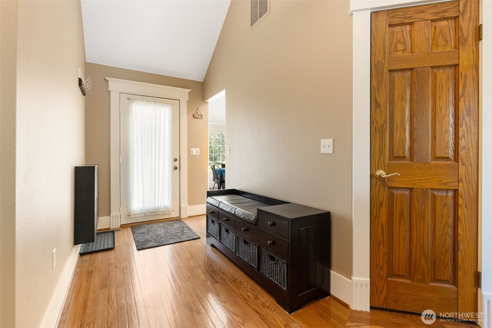 308 Brockway Road Chehalis, WA 98532 - Photo 6 of 40 a kitchen with granite countertop a refrigerator and wooden floor