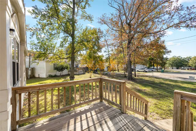 a view of a street with houses