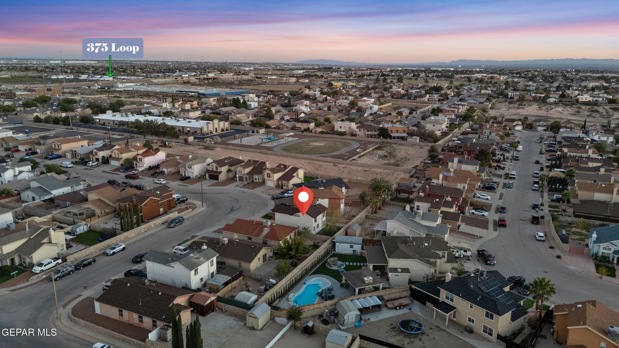 1729 St Mark Avenue El Paso, TX 79936 - Photo 27 of 31 an aerial view of a city