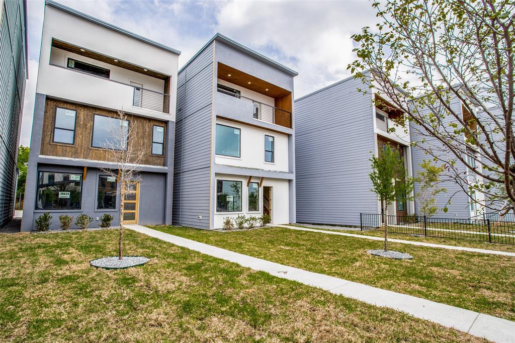 a front view of a building