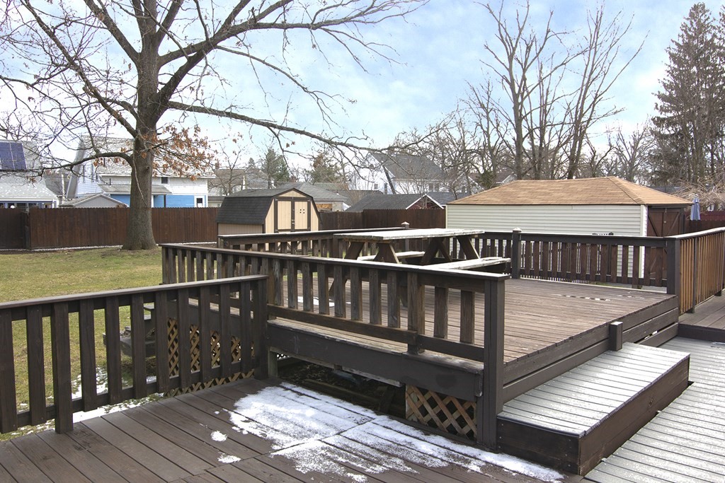 11 Benham Street Springfield, MA 01109 - Photo 9 of 12 a view of a wooden deck with a bench