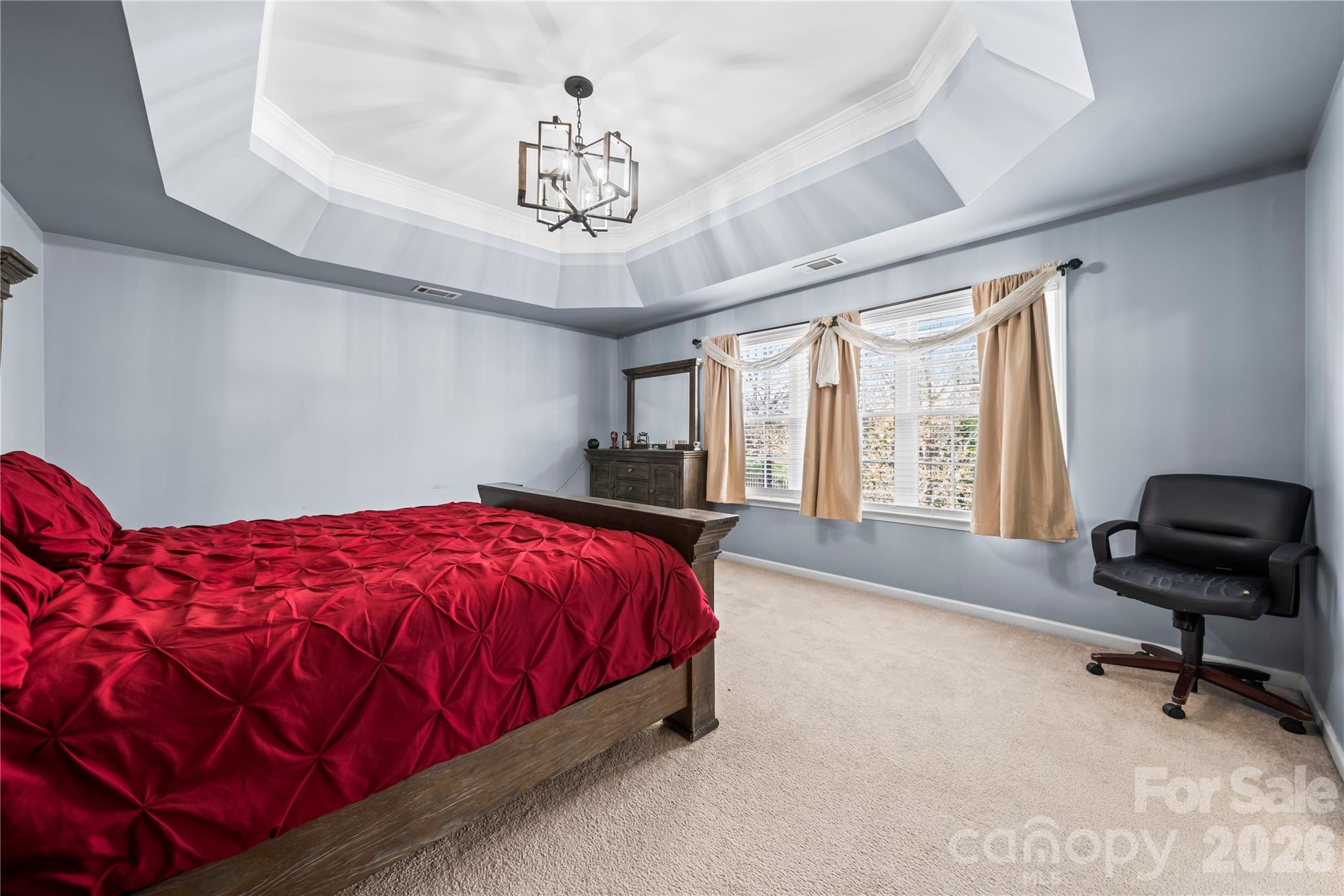 3715 Messina Road Clover, SC 29710 - Photo 22 of 33 a spacious bedroom with a bed and a chair