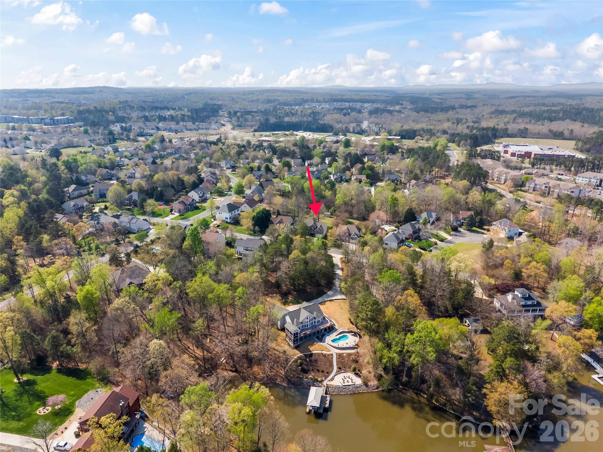 3715 Messina Road Clover, SC 29710 - Photo 3 of 33 an aerial view of a houses with a yard