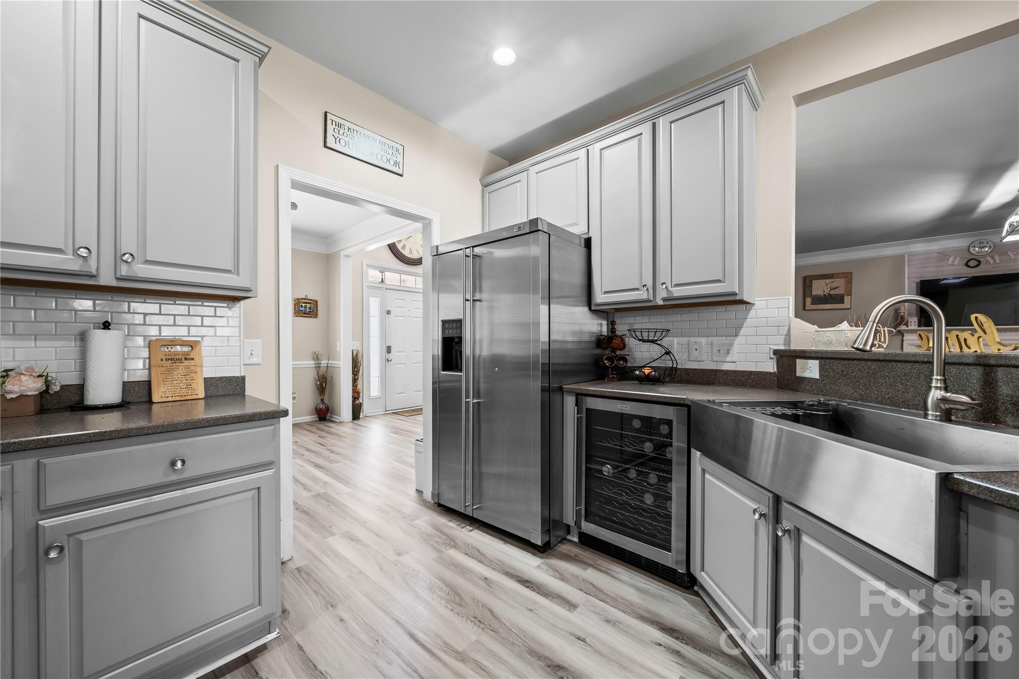 3715 Messina Road Clover, SC 29710 - Photo 9 of 33 a kitchen with stainless steel appliances granite countertop a refrigerator sink and cabinets