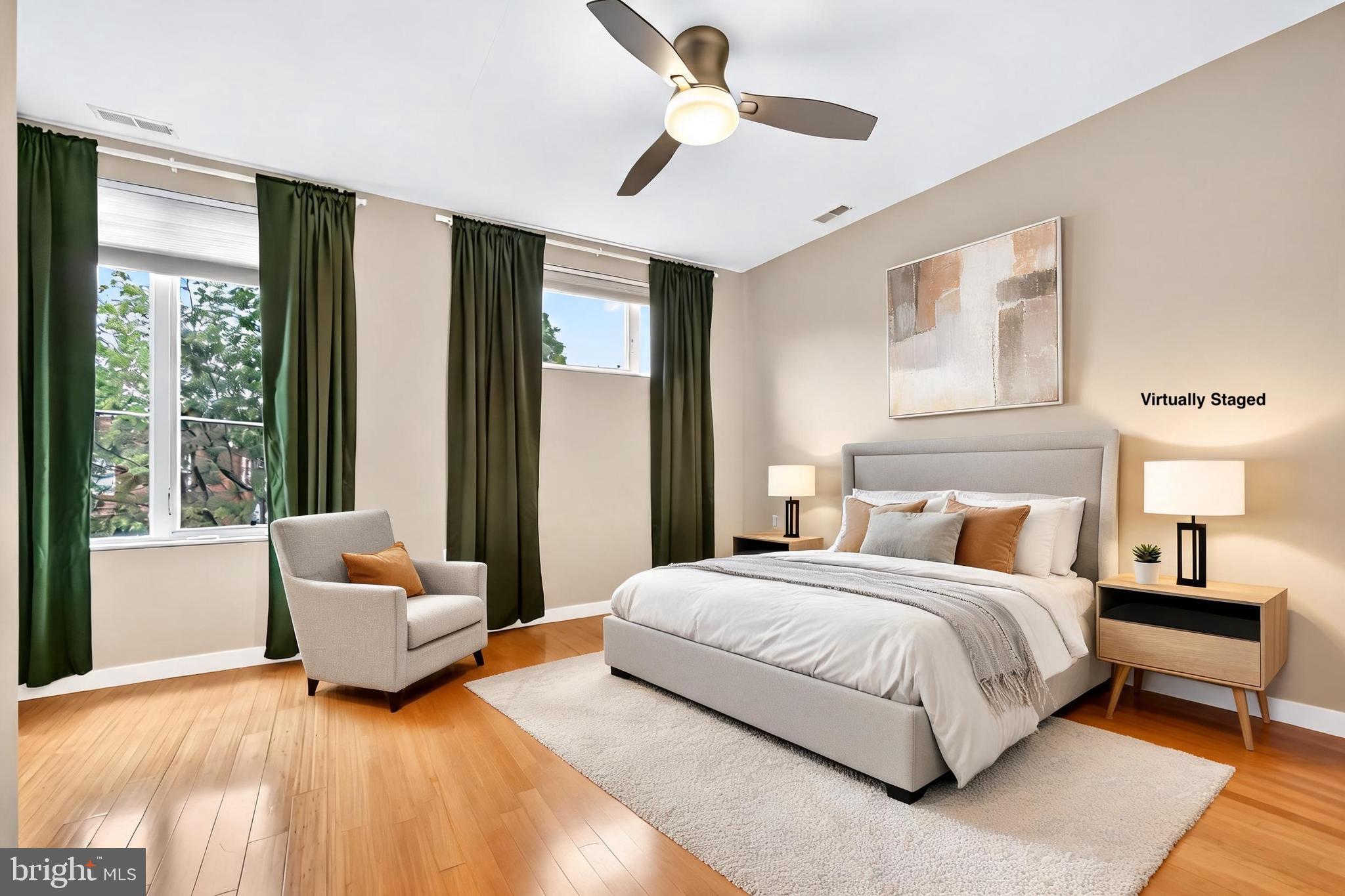 1724 Tulip Street Philadelphia, PA 19125 - Photo 25 of 53 2nd Floor front bedroom virtually staged.