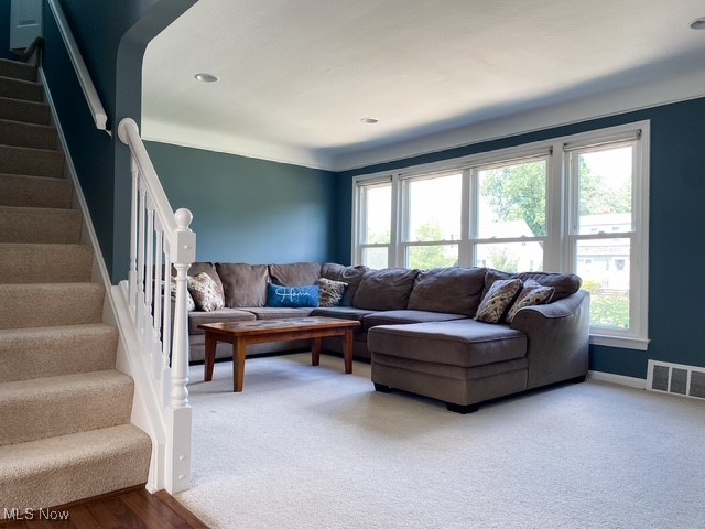 5384 Huron Road Cleveland, OH 44124 - Photo 2 of 20 Living area with healthy amount of natural light and carpet floors