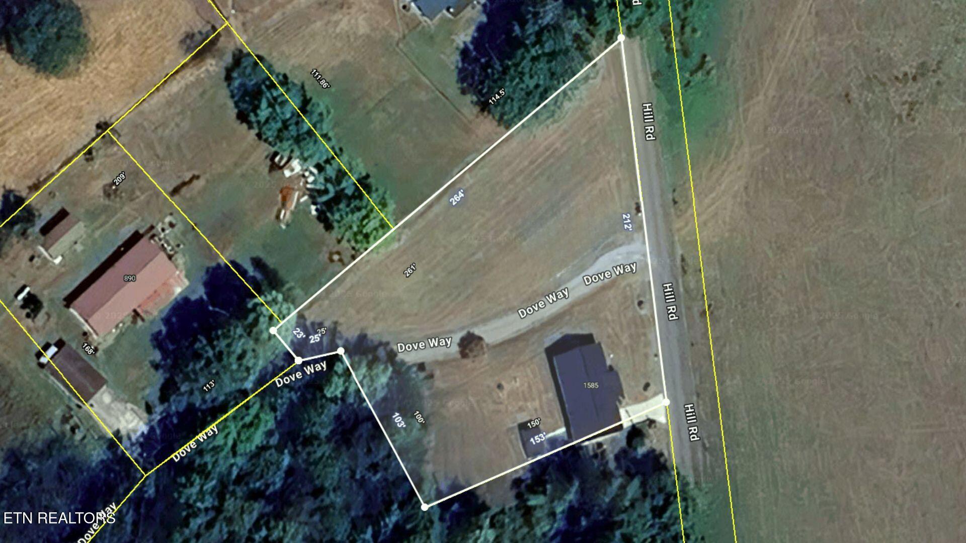 1585 Hill Road Newport, TN 37821 - Photo 25 of 25 AERIAL TAX MAP