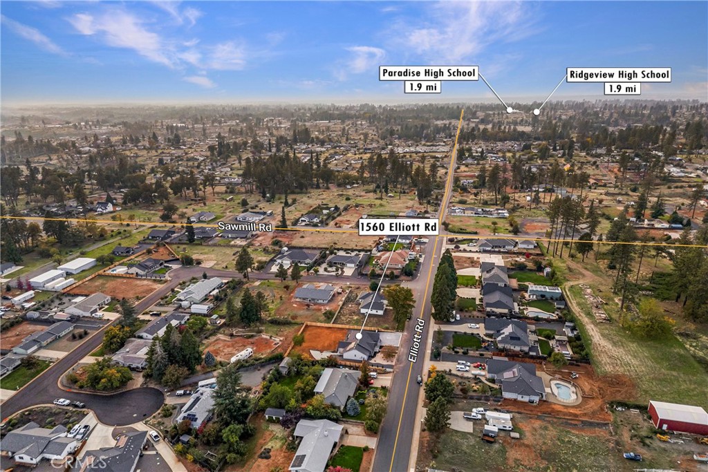 1560 Elliott Road Paradise, CA 95969 - Photo 48 of 50 an aerial view of city