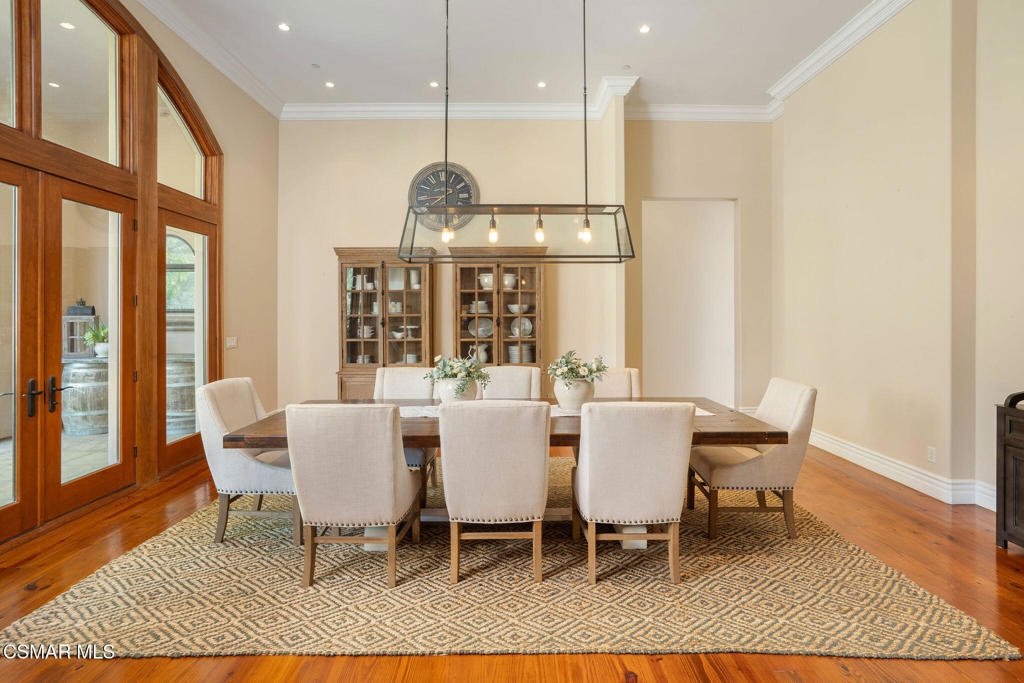 6934 Solano Verde Drive Somis, CA 93066 - Photo 14 of 80 a view of a dining room with furniture window and wooden floor