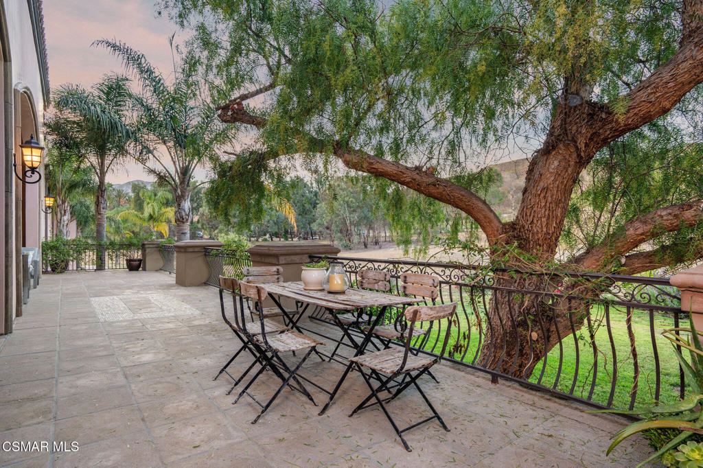 6934 Solano Verde Drive Somis, CA 93066 - Photo 71 of 80 a view of backyard with outdoor seating and trees