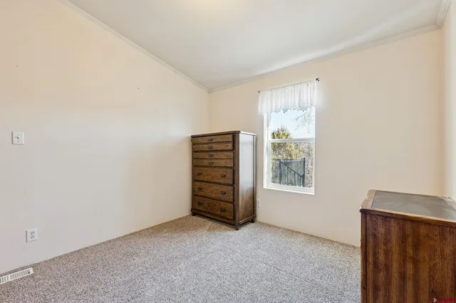 a view of room with closet and windows