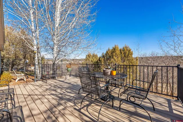 a view of outdoor space with seating