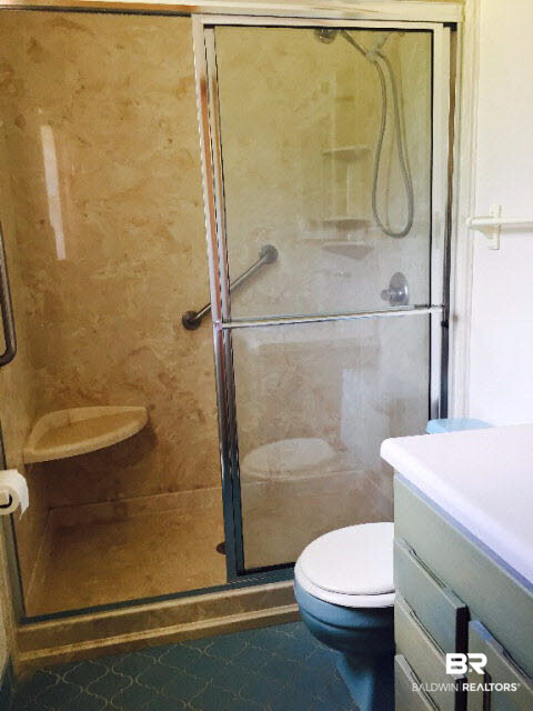 39660 Hannis Williams Road Bay Minette, AL 36507 - Photo 14 of 32 For Sale: 39660 Hannis Williams Road, Bay Minette, AL 36507 Master Bathroom with large shower and glass doors