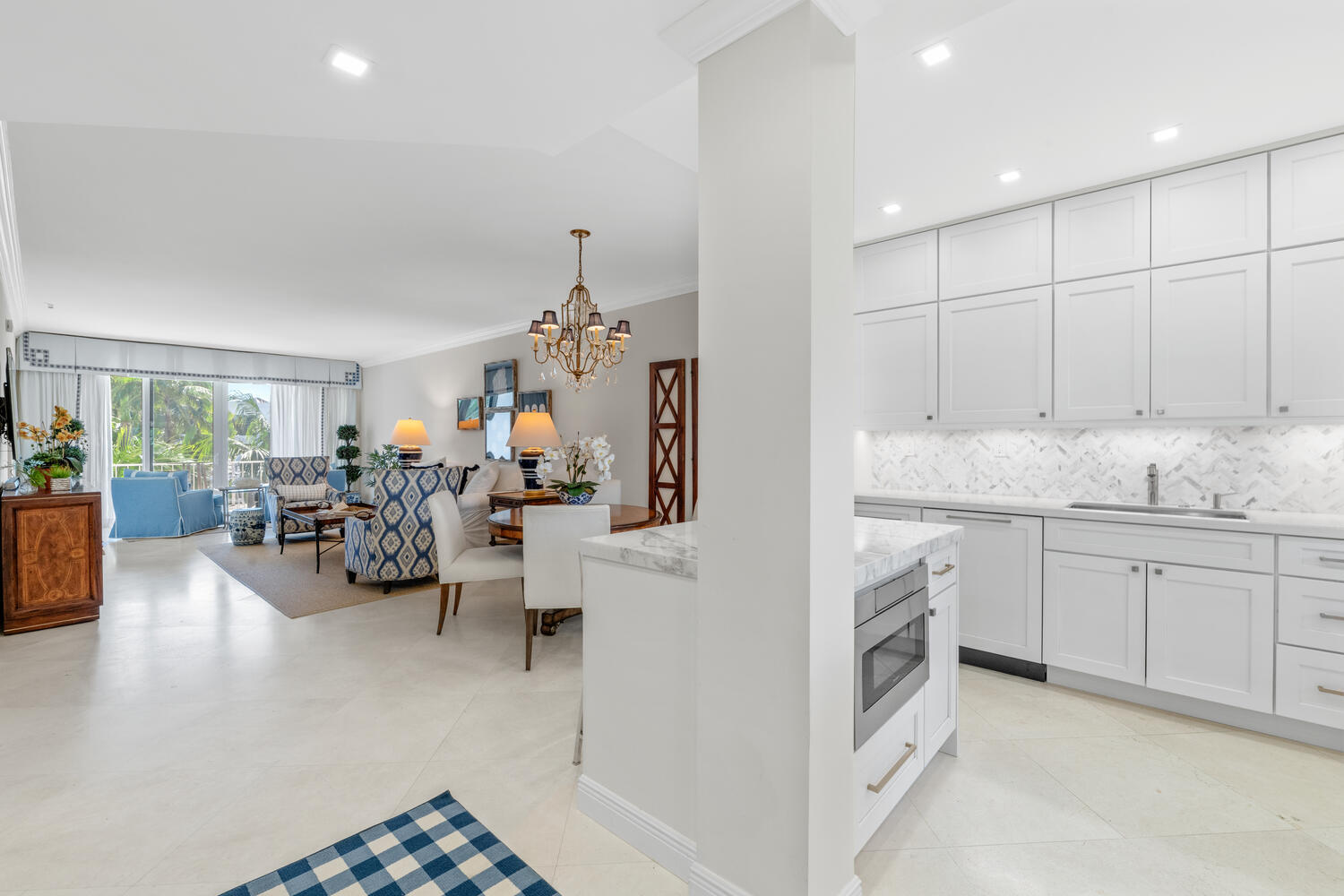 127 Peruvian Avenue, Unit 302 Palm Beach, FL 33480 - Photo 6 of 52 a view of a living room kitchen and a window
