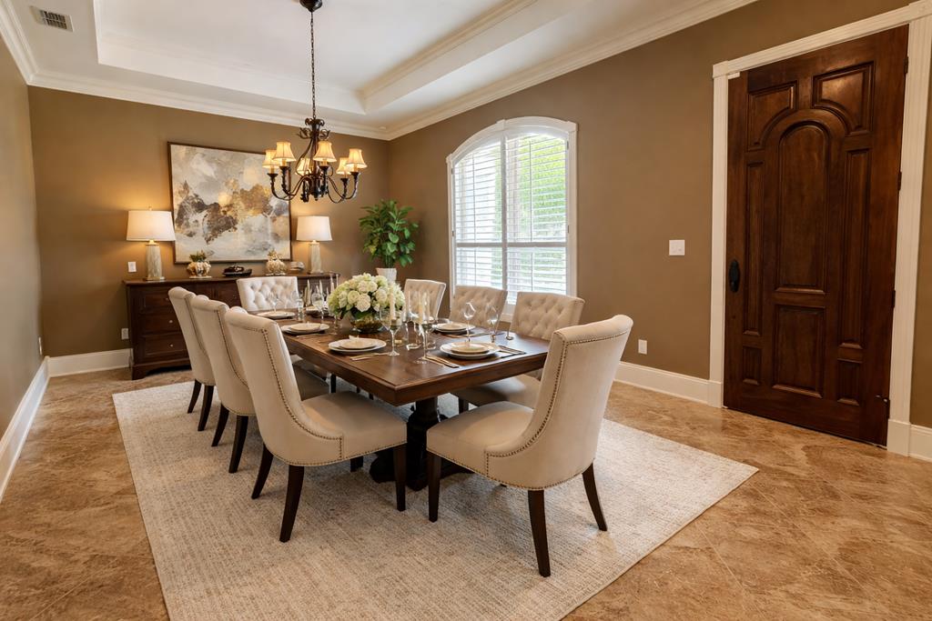150 St Andrews Loop Kerrville, TX 78028 - Photo 2 of 27 a dining room with furniture window and wooden floor
