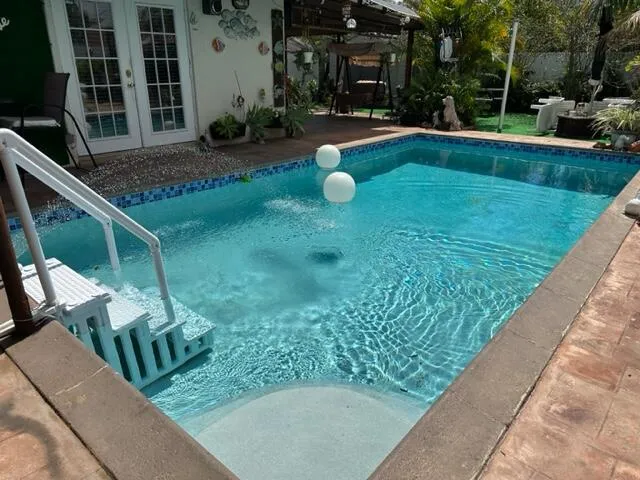 a backyard of a house