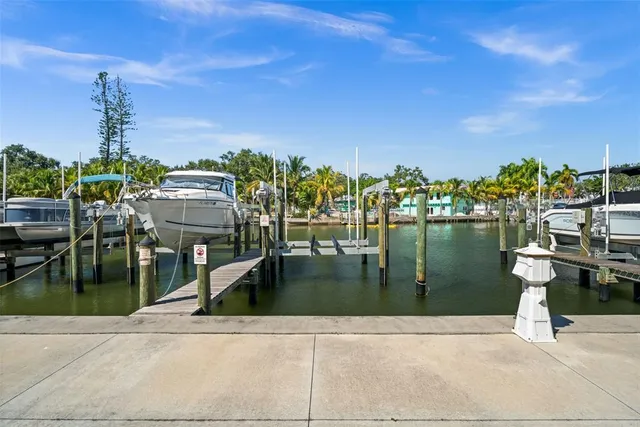 a view of a lake with a terrace