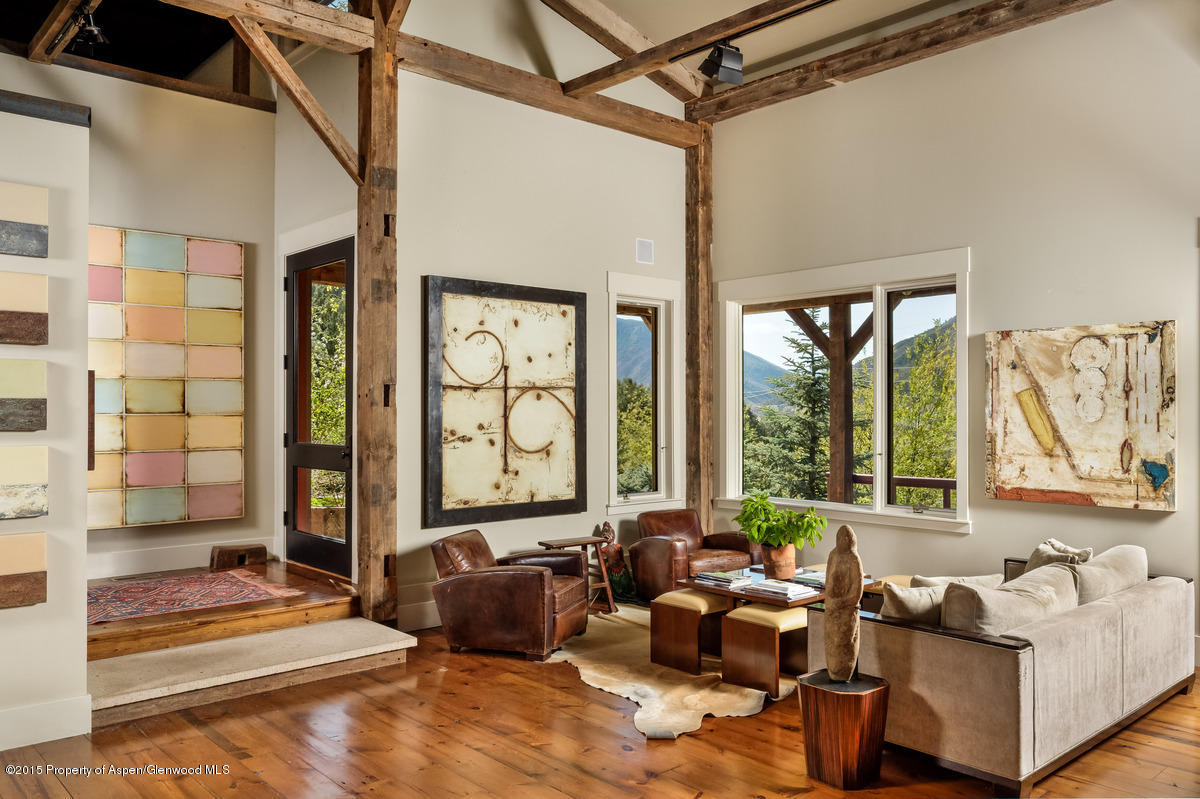 190 Hoaglund Ranch Road Basalt, CO 81621 - Photo 3 of 37 a living room with furniture and a large window
