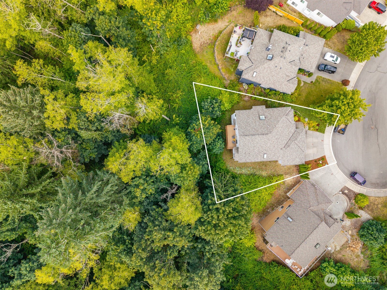 605 40th Place Everett, WA 98201 - Photo 35 of 39 an aerial view of a house with a swimming pool
