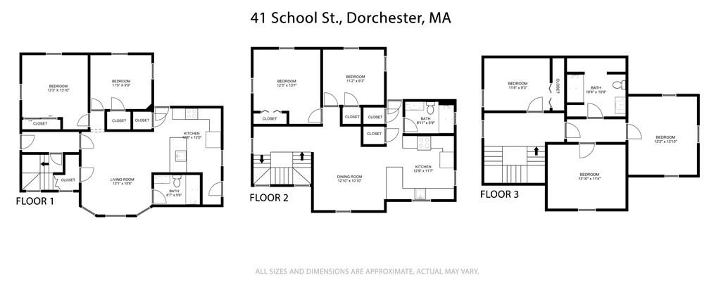 41 School Street, Unit 1 Boston, MA 02124 - Photo 17 of 25 a picture of a floor plan