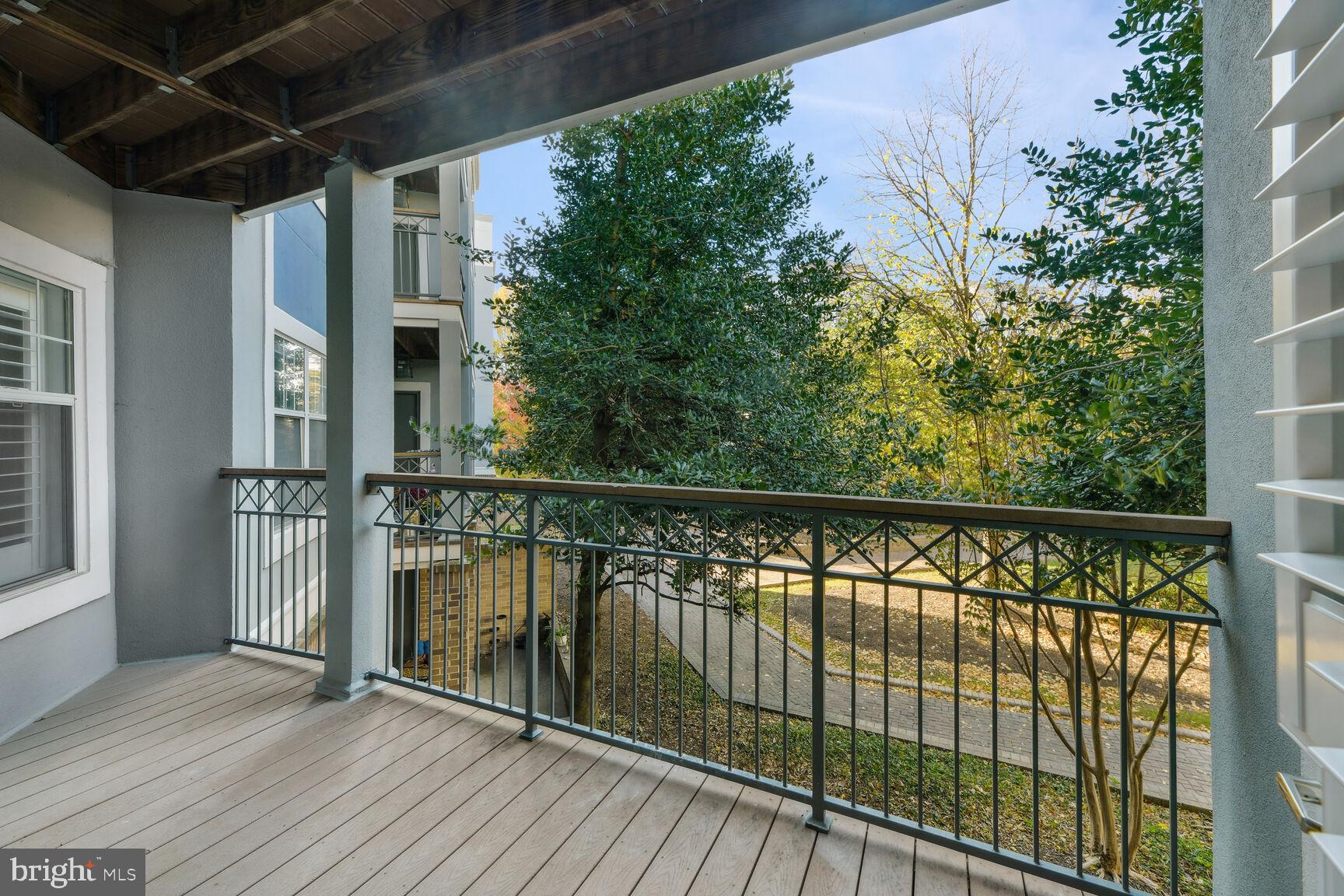 5563 Seminary Road, Unit 216 Falls Church, VA 22041 - Photo 33 of 44 Balcony overlooking landscaped courtyard