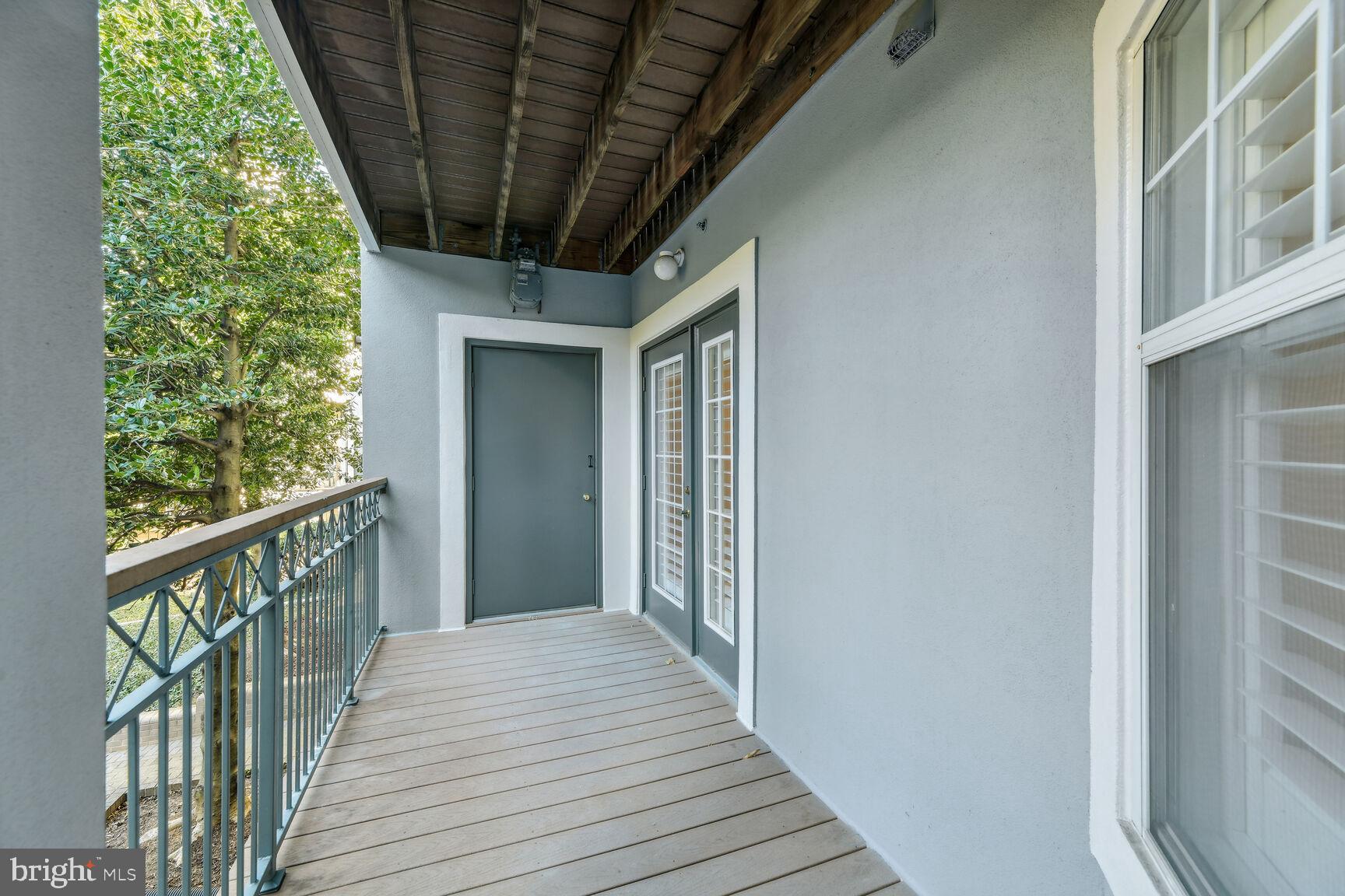 5563 Seminary Road, Unit 216 Falls Church, VA 22041 - Photo 34 of 44 Balcony fits sofa & chairs | Utility closet access
