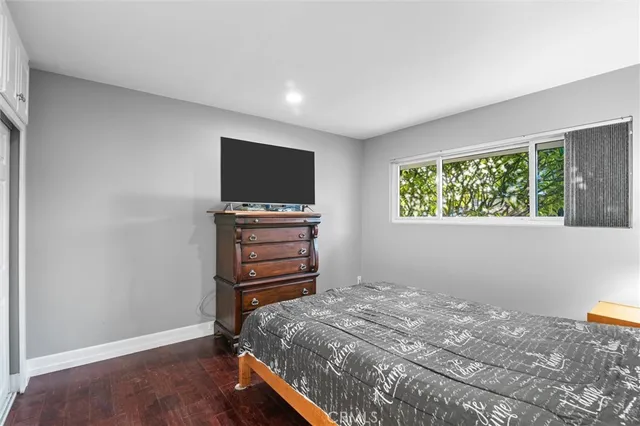a workspace with furniture and wooden floor