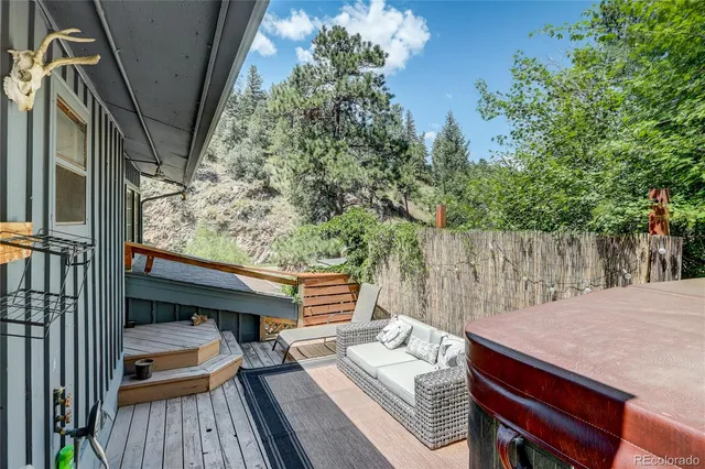 a view of lake from balcony