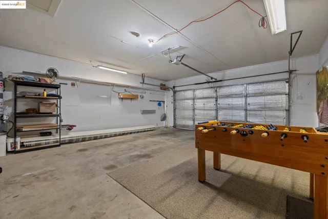 a room with gym equipment